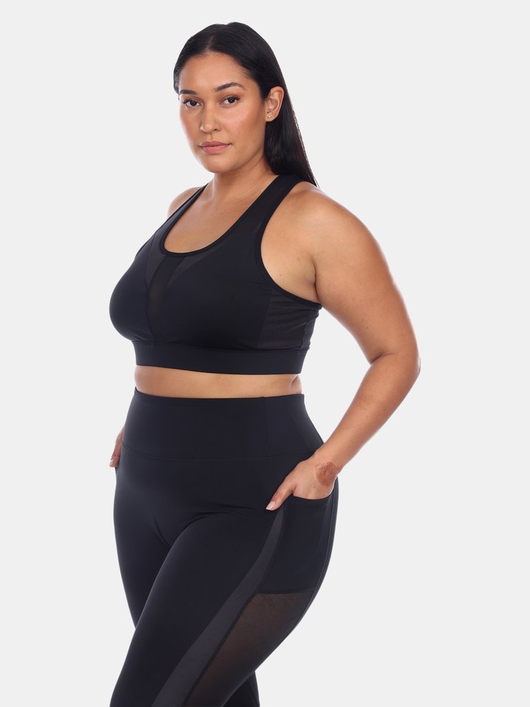 Plus Size Racer Back Sports Bra