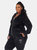 Plus Size Rhinestone 2 Piece Velour Tracksuit Set