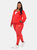 Plus Size Rhinestone 2 Piece Velour Tracksuit Set