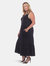 Plus Size Scoop Neck Tiered Midi Dress