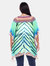 Plus Size Short Caftan with Tie-up Neckline