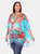 Plus Size Short Caftan with Tie-up Neckline