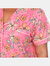 Plus Size Short Sleeve & Pants Tropical Pajama Set