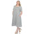 Plus Size Short Sleeve Pocket Swing Midi Dress