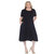 Plus Size Short Sleeve Pocket Swing Midi Dress