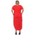 Plus Size Short Sleeve V-Neck Maxi Dress