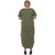 Plus Size Short Sleeve V-Neck Maxi Dress