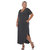 Plus Size Short Sleeve V-Neck Maxi Dress