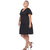 Plus Size Short Sleeve V-Neck Tiered Midi Dress