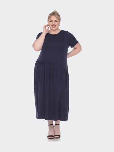 White Mark Plus Size Short Sleeves Maxi Dress product