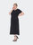 Plus Size Short Sleeves Maxi Dress