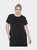 Plus Size Short Sleeves Maxi Dress