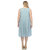 Plus Size Sleeveless Tiered Chambray Midi Dress