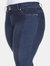 Plus Size Super Stretch Denim with Leopard Pannel