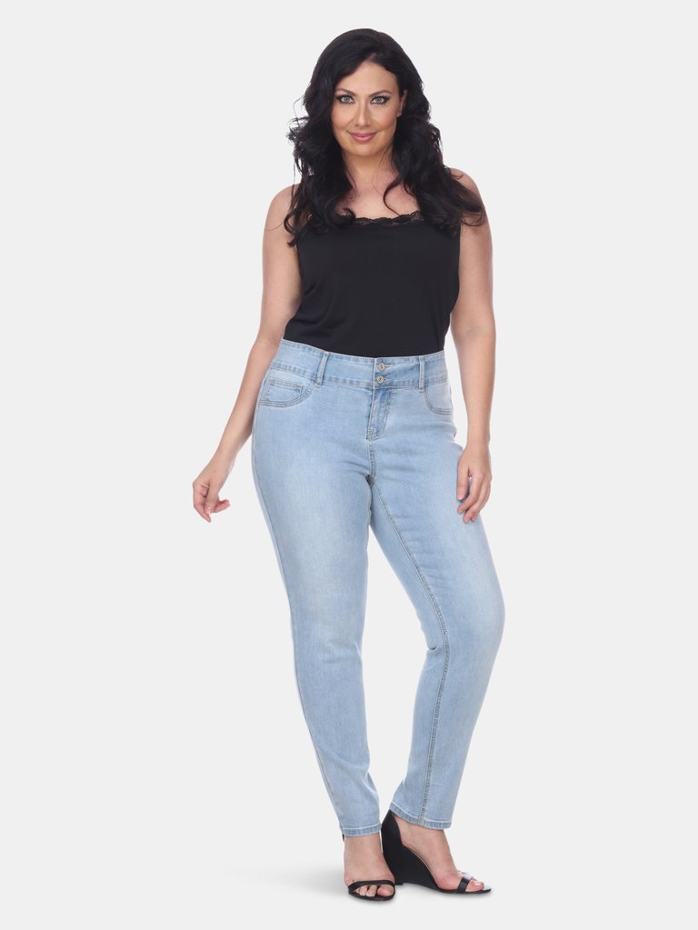 Plus Size Super Stretch Denim - Light Blue