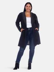 Plus Size Womens North Cardigan - Charcoal