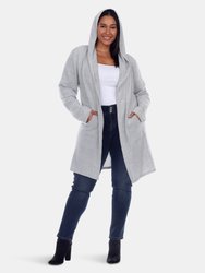 Plus Size Womens North Cardigan - Heather Grey