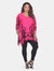 Plus Yanette Tunic Top - Fuchsia/Black