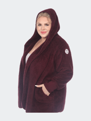 PS Plush Hooded Cardigan With Pockets