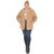 PS Plush Hooded Cardigan With Pockets - Camel