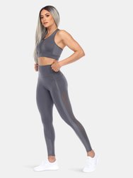 Racer Back Sports Bra & Mesh Leggings Set