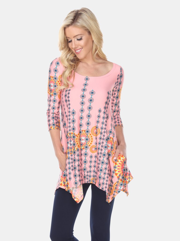 Rella Tunic Top - Pink