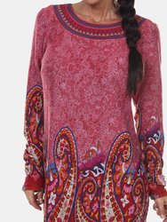 Sandrine Embroidered Sweater Dress