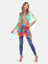 Short Caftan with Tie-up Neckline