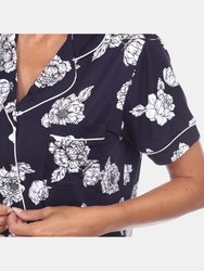 Short Sleeve Floral Pajama Set