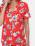 Short Sleeve Floral Pajama Set