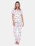 Short Sleeve & Pants Tropical Pajama Set