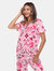 Short Sleeve & Pants Tropical Pajama Set