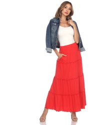 Tiered Maxi Skirt