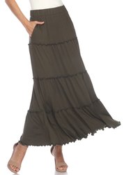 Tiered Maxi Skirt