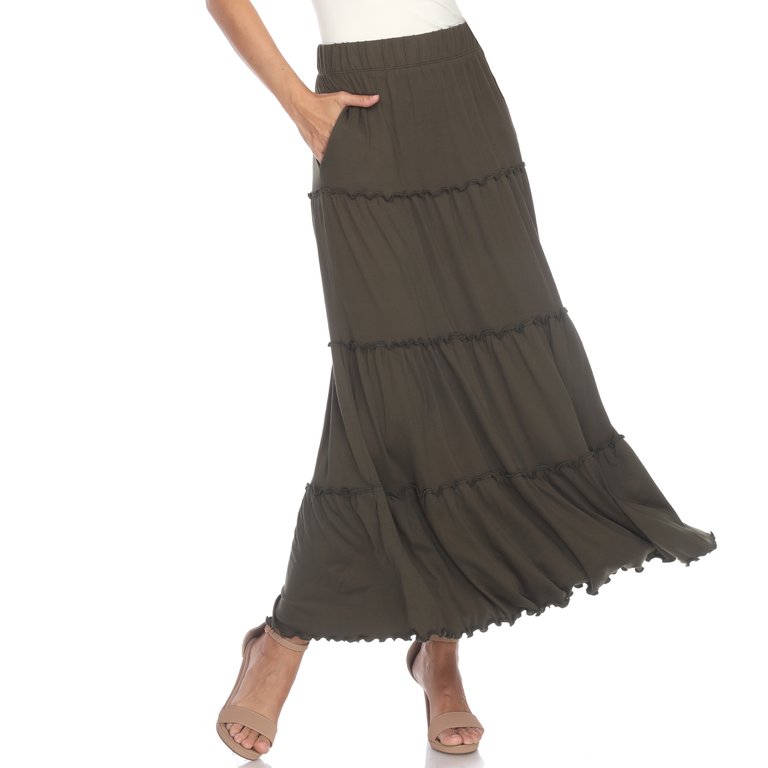 Tiered Maxi Skirt