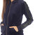 Women's 2-Piece Velour With Faux Leather Stripe Tracksuit