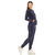 Women's 2-Piece Velour With Faux Leather Stripe Tracksuit