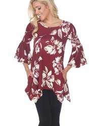 Women's Blanche Tunic Top - Red