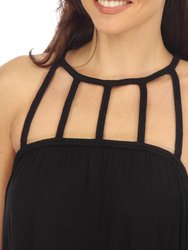 Women's Braided Strap Midi Dress