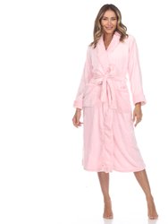 Women's Cozy Lounge Robe - Pink