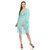 Women's Crocheted Fringed Trim Dress Cover Up - Mint