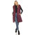 Women's Diamond Quilted Hooded Puffer Vest - Burgundy
