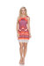 Women's Fleur Tunic Dress - Coral/Pink