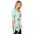 Women's Floral Scoop Neck Tunic Top With Pockets