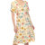 Women's Floral Short Sleeve Knee Length Dress