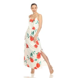 Women's Floral Strap Maxi Dress