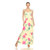Women's Floral Strap Maxi Dress - Yellow/Pink
