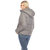 Women's Full Front Zip Hooded Bomber Puffer Jacket