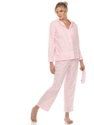 Women's Giraffe Print Three Piece Pajama Set