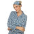 Women's Giraffe Print Three Piece Pajama Set